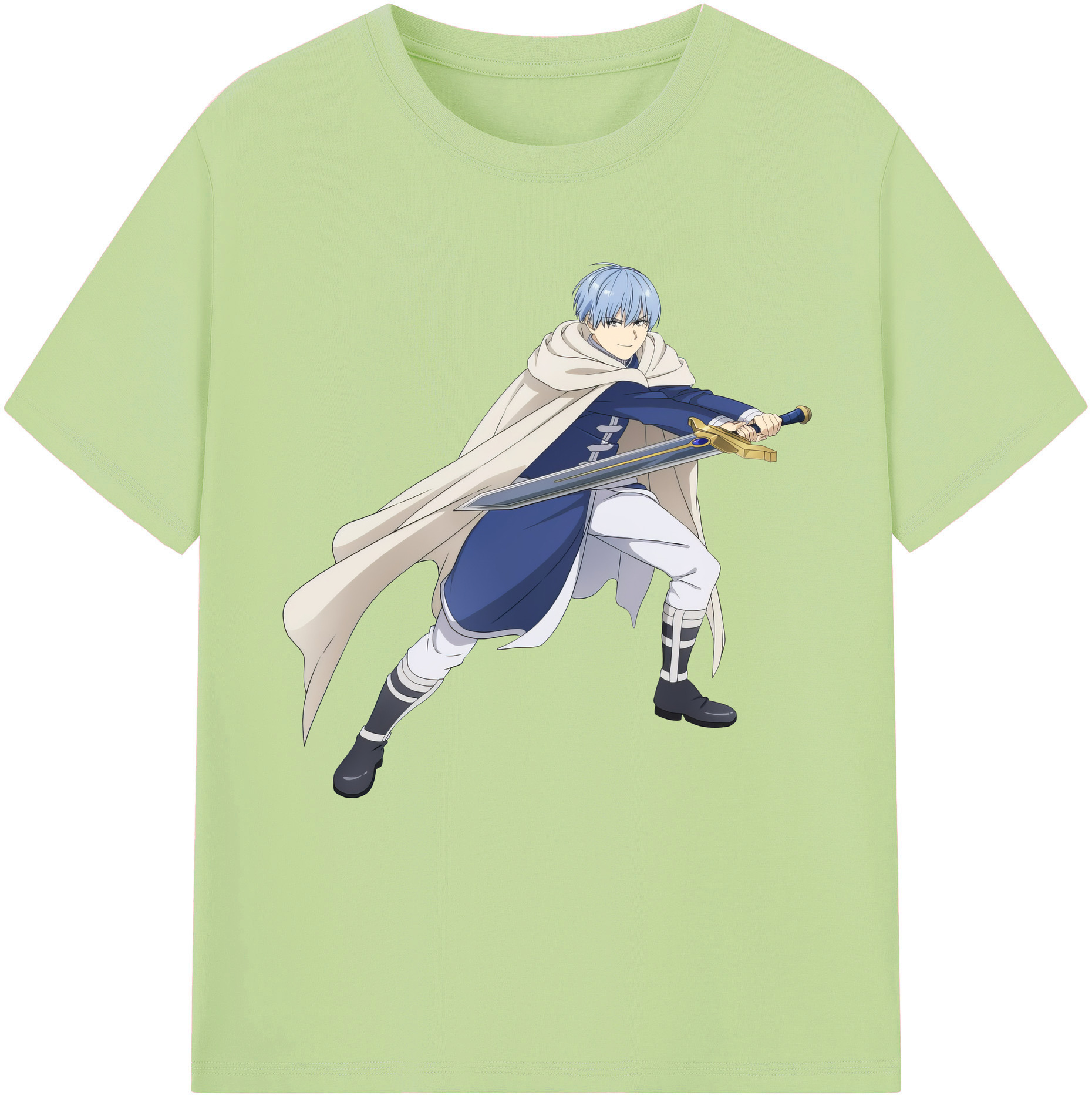 （画像用） 葬送のフリーレン Frieren 綿100％半袖Tシャツ（フロントプリント）